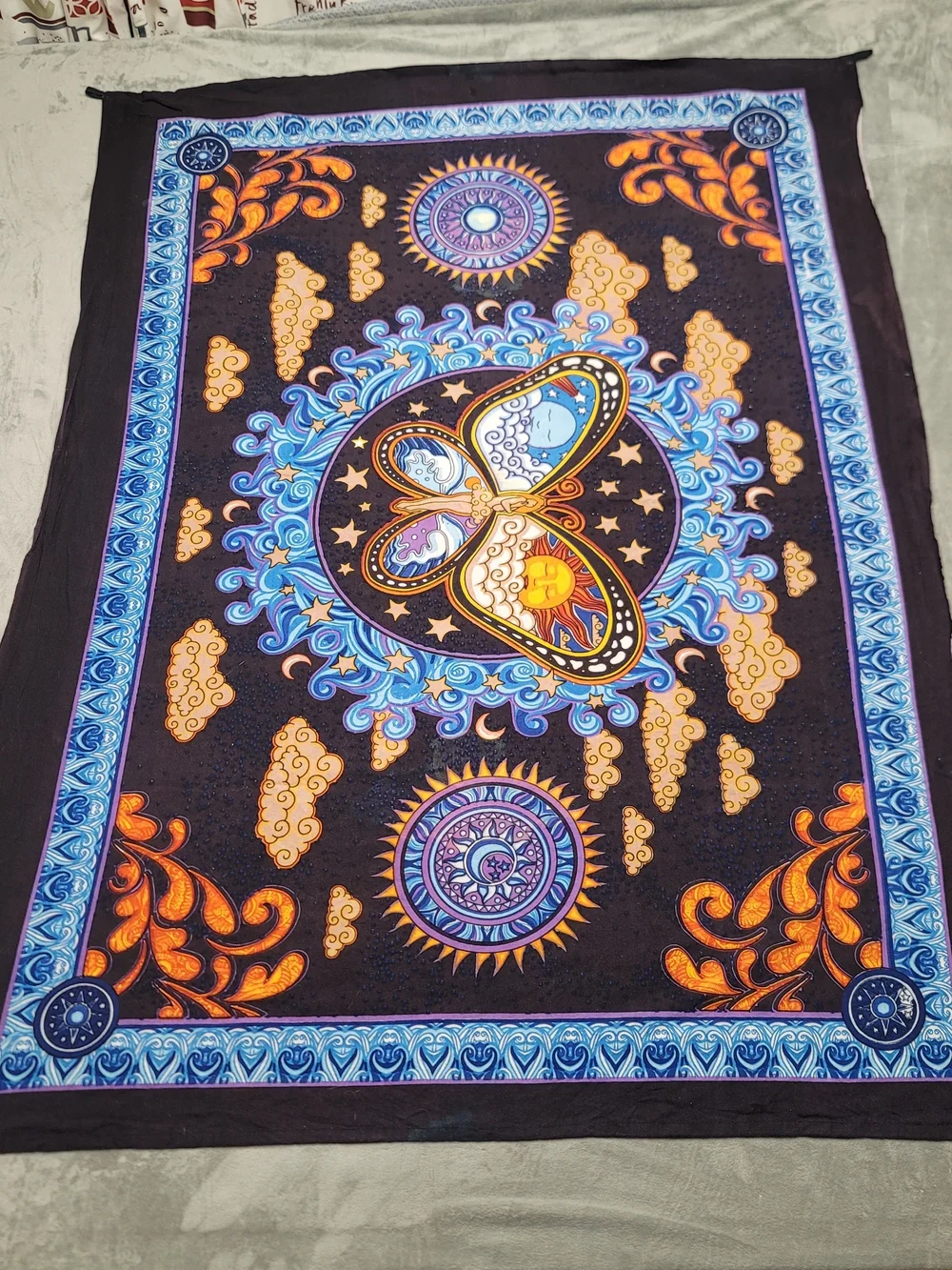 3D Dan Morris Nymph Tapestry  Mythical Butterfly Celestrial